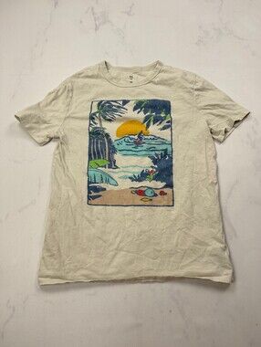 Gap Graphic Tee Cream Contemporary Jersey Tee - Boys XXL